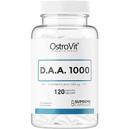 Бустер тестостерона OstroVit Supreme Capsules DAA 1000, 120 капсул 