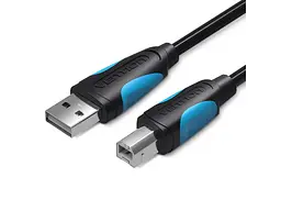 Кабель Vention USB A Male - B Male Print 2m (VAS-A16-B200)