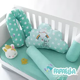 Бортик-валик у ліжечко Papaella Горошок захисний ментоловий (8-34533) - мініатюра 10