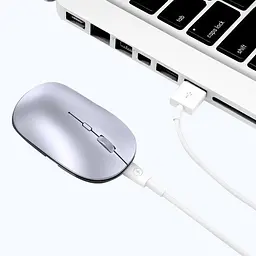 Бездротова миша WIWU WM110 Office Mouse (2 діапазона 2.4G + Bluetooth) срібляста - мініатюра 7