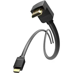 Кабель HDMI M - M, 1.0 м, V2.0, 4K 60Гц, кут 270°, PVC, чорний Vention - мініатюра 3