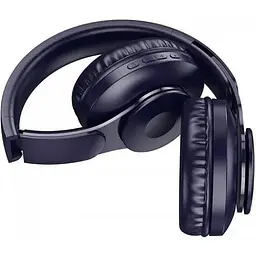 Навушники Hoco W45 Enjoy BT Headset Bluetooth до 46 годин повнорозмірні сині 6942007601207 - мініатюра 3