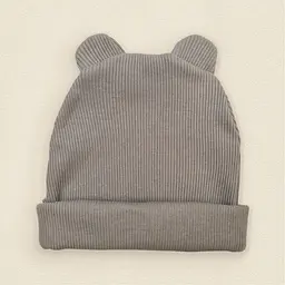 Ромпер-комбінезон тринитка з шапочкою Gray olive зріст 86 см (12 – 18 місяців) Malena Сірий - мініатюра 5