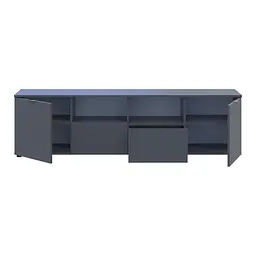 Комод Doros Рон 4 Графіт 2 фасади 2 шухляди 180х38х50 (44900234) - мініатюра 11