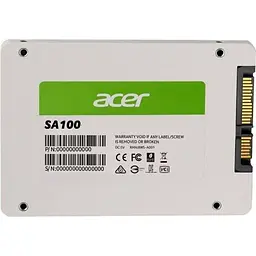 SSD накопичувач Acer SA100 120GB (BL.9BWWA.101) [135379] - мініатюра 3