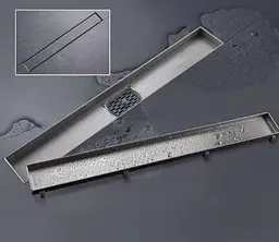 Душовий трап під плитку Gappo 70х700 мм, нержавіюча сталь G87007-4 - мініатюра 3
