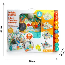 Розвиваючий килимок Bright Starts 5 в 1 Totally Tropical (12624) - мініатюра 7