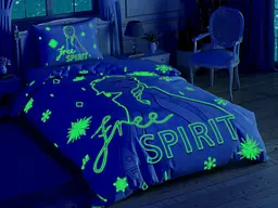 Комплект постільної білизни TAC Disney Frozen 2 Free Spirit+світить Полуторний Різнокольоровий 000229604 - мініатюра 2
