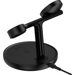 Бездротовий зарядний пристрій Baseus Swan 3in1 Wireless Magnetic Charging Bracket 20W Black (WXTE000101) [122153] - мініатюра 5