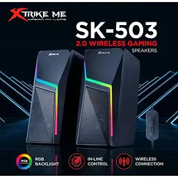 Колонки комп'ютерні Xtrike Me SK-503 з підсвічуванням 6W Bluetooth RGB - мініатюра 3