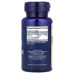 Вітамін Е Life Extension Super Vitamin E 268 mg, 90 капсул для підтримки серця, мозку та імунної системи - мініатюра 2