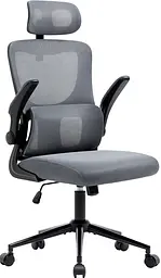 Офісне крісло GT Racer X-5728, чорно-сіре (X-5728 Black/Gray) - мініатюра 7