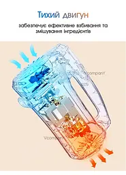 Міксер з чашею Grunhelm міксер кухонний, ручний міксер, міксер планетарний з насадкою для замішування тіста, Чорний - мініатюра 7