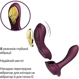 Смарт-вібратор у трусики Zalo - AYA Velvet Purple - мініатюра 4