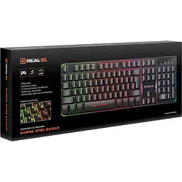 Клавіатура REAL-EL Gaming 8700 Backlit Black (EL123100015) [128762] - мініатюра 11