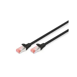 Патч-корд Digitus 0.25м, CAT 6 S-FTP, AWG 27/7, LSZH, Black (DK-1644-0025/BL) - мініатюра 1