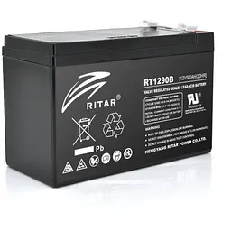 Акумуляторна батарея AGM RITAR RT1290B, Black Case, 12V 9.0Ah ( 151 х 65 х 94 (100) ) Q10