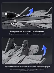 Конструктор Авіаносиць винищувач J15 довжина 40 см 623 деталі - мініатюра 8