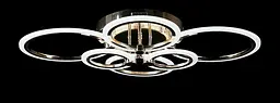 Люстра стельова LED Splendid Ray LK65/2+2+2, 144W, золото, білий, сучасний стиль з пультом, димер