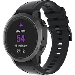 Ремінець ArmorStandart Silicon для Garmin 20mm Black (ARM60799) [141553] - мініатюра 2