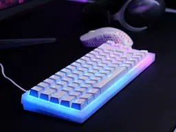 Клавіатура механічна K5 68Key, Kailh Red, USB-A, EN/UA, Hot-swap, RGB, біла Cherry Xtrfy teh0013856 - мініатюра 3