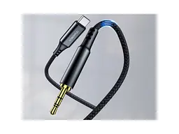 Кабель Choetech AUX006 Type-C to 3.5mm 1м Black - мініатюра 3