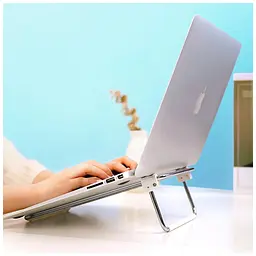 Підставка до ноутбука Ugreen LP230 Foldable Desktop Laptop Stand Silver (80348) - мініатюра 6