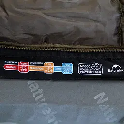 Спальник з капюшоном Naturehike CNK2300SD014 MJ600 Січ, зелений - мініатюра 5