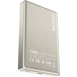 УМБ Choetech Magnetic Wireless 10000mAh 20W PD Qi-15W USB-C In/Out, тонкий, Beige (B739-CCCWH) - мініатюра 4
