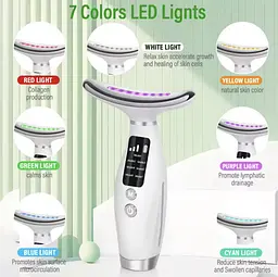  Масажер для шиї та обличчя з підігрівом NeckLift Pro 7 в 1 LED - мініатюра 6