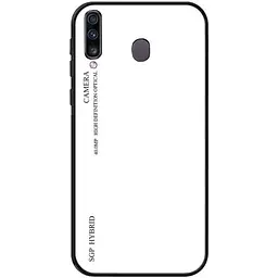 Чохол-бампер Primolux Gradient Glass для Samsung Galaxy M30 2019 (SMM305) White - мініатюра 2