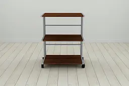 Етажерка на коліщатках Ferrum-decor Каміло 75x40x60 метал Сірий ДСП Венге 16мм (FRD-105487) - мініатюра 3