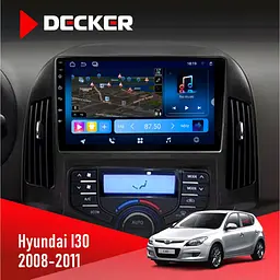 Штатна магнітола Hyundai i30 (FD) 2008-2011 Climate Decker D9-008 8x128 DSP 4G Decker (НФ-00003592)