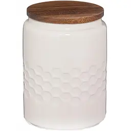 Ємність для сипучих продуктів Kela Mellis White 0,8 л 10,5х14,5 см (12084)