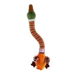 Іграшка для Собак Gigwi Crunchy Neck з хрусткою трансформуючуюся Шиєю і Двома пищалками Качка 44 см - мініатюра 5
