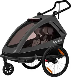 Велосипедний причіп з функцією коляски Lionelo Cama Grey graphite (LO-CAMA GREY GRAPHITE)