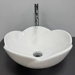 Умивальник VBI Rosolini white накладний VBI-012625, Білий - мініатюра 4