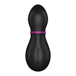 Вакуумний кліторальний стимулятор Satisfyer Penguin чорний - мініатюра 3