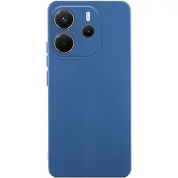 Чохол Silicone Cover Ummi Lakshmi Full Camera (AA) для Xiaomi Redmi Note 14 4G (Int. version) Синій / Navy Blue