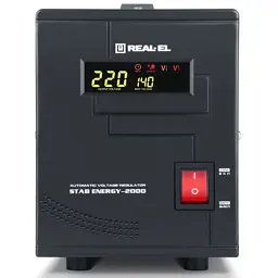Стабілізатор REAL-EL STAB ENERGY-2000 (EL122400013) - мініатюра 2