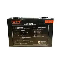 Набір інструментів GTM 46шт. 1/4" 4-14мм, кейс (GTS-046) - мініатюра 8