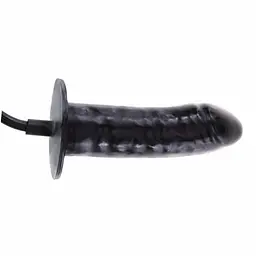 Надувний фалоімітатор Baile LyBaile Bigger Joy Inflatable Penis, 15.5х4 см (чорний) - мініатюра 2