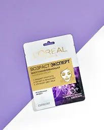 Тканинна маска L'Oreal Paris Вік Експерт 55+ Відновлююча, 30 мл (A9888000) - мініатюра 2