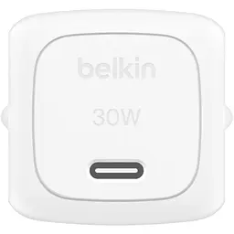 Мережевий зарядний пристрій Belkin Boost Up Charge Compact 30W + Cable USB-C to USB-C White (WCA008KQ1MWH-B6) [158909] - мініатюра 5