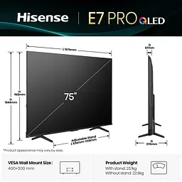 Телевизор Hisense 75E7Q Pro - миниатюра 5