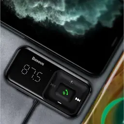 FM-трансмітер Baseus T Shaped S-16 Car Black (CCMT000201) [114563] - мініатюра 4