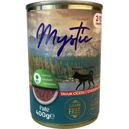 Вологий корм Mystic паштет для цуценят з куркою та лівером 400 г