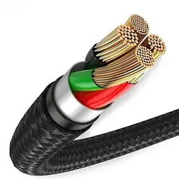 Кабель Baseus Halo Data Cable USB to Lightning 2.4А 3m Black (CALGH-J01) - мініатюра 3