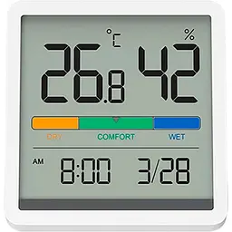 Годинник-термогігрометр Miiiw Temperature Humidity Clock [NK5253] білий [58021]