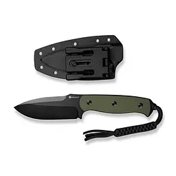 Ніж з фіксованим лезом Sencut Toxodon S24036-2 зелений, чорне лезо - мініатюра 4